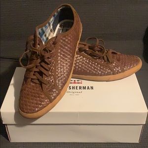 Ben Sherman Woven Leather Dress Sneakers